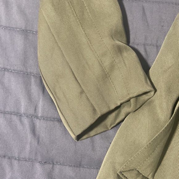 NWT Abercrombie army green trench coat - Picture 2 of 6